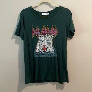 Daydreamer Def leopard tee shirt size small